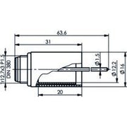 Telegärtner - Koax-Steckverbinder PH-Elektrodensteckkopf sw 100024939 Laborausführung − 10 Stück