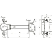 DEHN - Leitungshalter für Blitzschutz HVI-Ex LHZS27EXP85SBBV2A P85 holder NIRO − 10 Stück