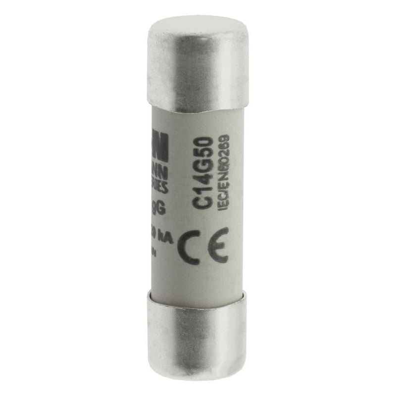 Eaton - Zylindrische Sicherung Sicherungseinsatz Nieders. CYLINDRICA#C14G50 50A AC 400V 120kA − 10 Stück