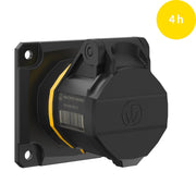 Walther Werke - CEE-Anbausteckdose (IEC 60309) CEE NEO Anbaudose FW410304SK gerade 1 6A 3P 4h