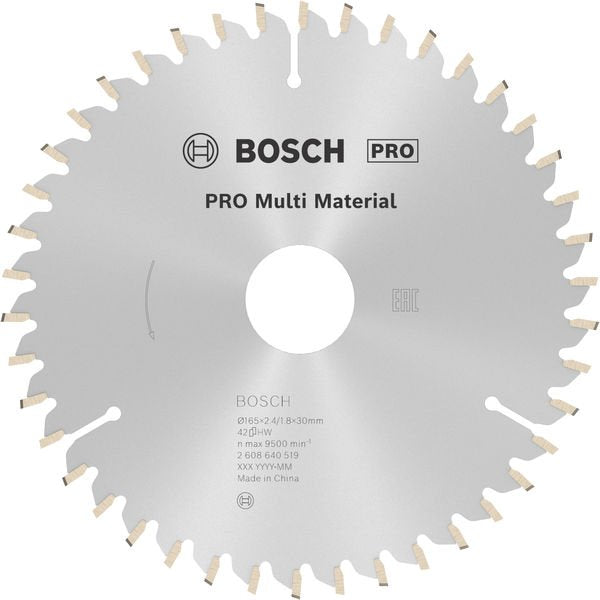 Bosch - Kreissägeblatt PRO Multi Material 2608640519 Kreissägeblatt 165 x