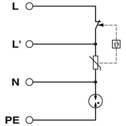 Phoenix Contact - Überspannungsableiter für Energietechnik/Stromversorgung Überspannungsableiter BLT-T2-1S-320-UT