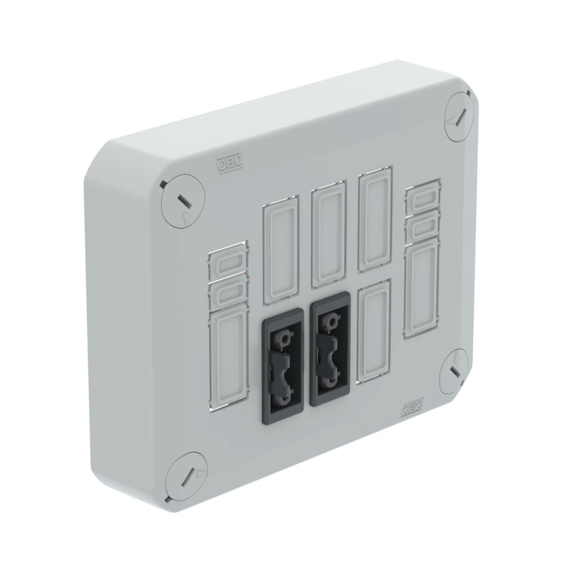OBO Bettermann - Deckel für Dose/Gehäuse für Montage auf der Wand/Decke Steckbarer Deckel D01 2x3p WD für Abzweigkasten, b