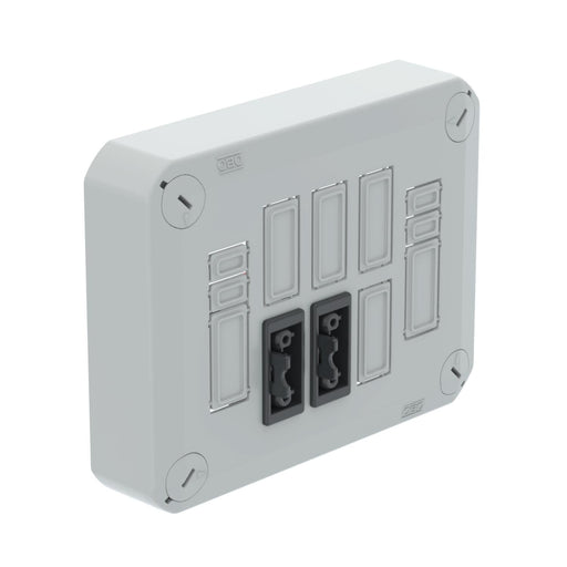OBO Bettermann - Deckel für Dose/Gehäuse für Montage auf der Wand/Decke Steckbarer Deckel D01 2x3p WD für Abzweigkasten, b