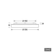 LTS Licht&Leuchten - Decken-/Wandleuchte LED-Leuchte LUNS104.840.1/DALIsi 840, DALI