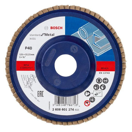 Bosch - Trenn-/Schleifscheibe Fächerschleifscheibe X431 2608601274 Standard for Metal