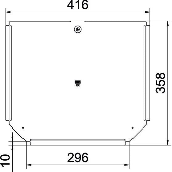 OBO Bettermann - Deckel T-Stück für Kabeltragsystem Deckel für T-Stück RTD 300 A4 B300mm