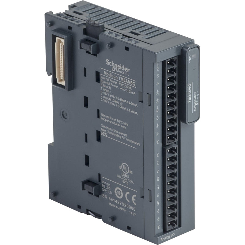 Schneider Electric - Feldbus, Dez. Peripherie - Analoges Ein-/Ausgangs-Modul E/A-Erweiterung TM3 TM3AM6G EA-Modul 4a.E./2a.A