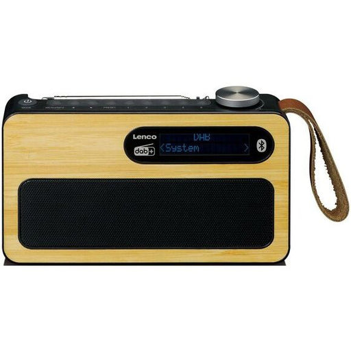 LENCO - Radio DAB+ Taschenradio PDR-040 Bamboo Black portable,Akku,BT