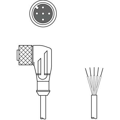 Leuze - Konfektioniertes Sensor-Aktor-Kabel Anschlussleitung KD DN-M12-5W-P1-150