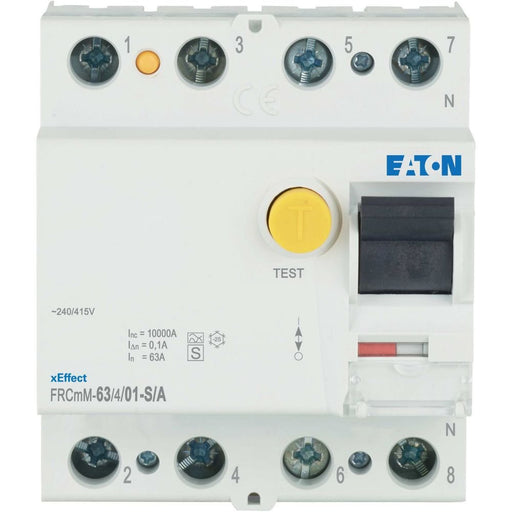 Eaton - Fehlerstrom-Schutzschalter FI-Schalter FRCMM-63/4/01-S/A 63A 100mA 4polig