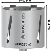 Bosch - Bohrkrone PRO Trockenbohrkrone, 162 2608587334 x 150 mm, G 1/2 Zoll