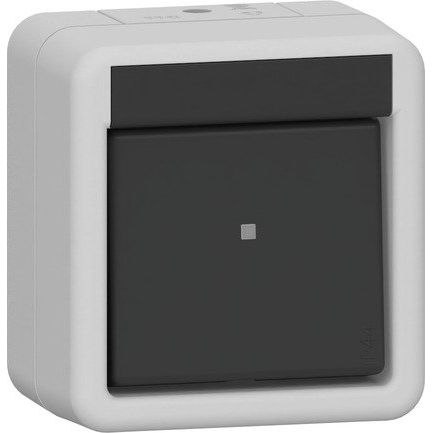 Gira - Installationsschalter Wippschalter Aus 310230 2-p WG AP Grau