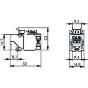 Telegärtner - Modularer Steckverbinder AMJ-SL Modul 100023208 Cat.6A, T568B − 12 Stück