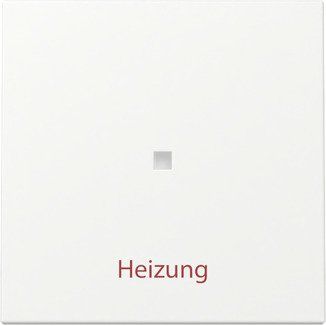 Gira - Abdeckung/Bedienelement für Installationsschalterprogramme Wippe Kontrollf. + Heizung 367827 Ein/Aus Reinweiß m