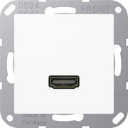 Jung - Multifunktions-Anschlussdose Multimedia-Anschluss aws MA A 1112 WW HDMI m.Tragring