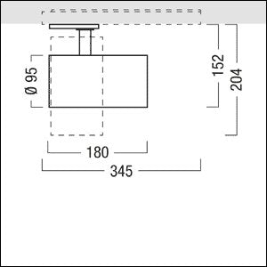 Zumtobel Group - Downlight/Strahler/Flutlicht LED-Stromschienenstrahler VIV2 M 290 #60715875 940, sw