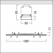 Zumtobel Group - Lichtleiste LED-Lichtbandleuchte TECTON DC #42190094 840