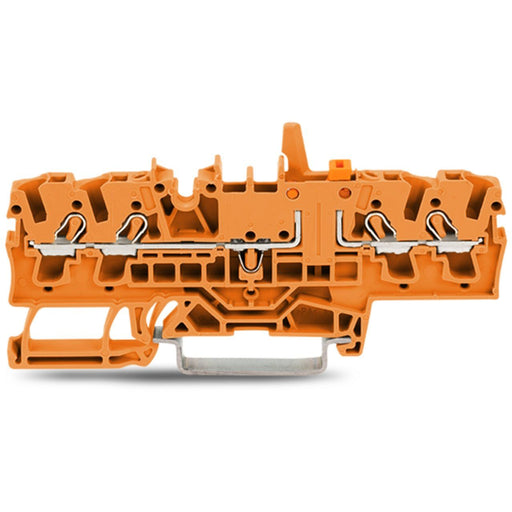 WAGO - Trenn- und Messtrenn-Reihenklemme 4-Leiter-Trenn-u.Messklem. 2002-1872/401-000 orange − 50 Stück
