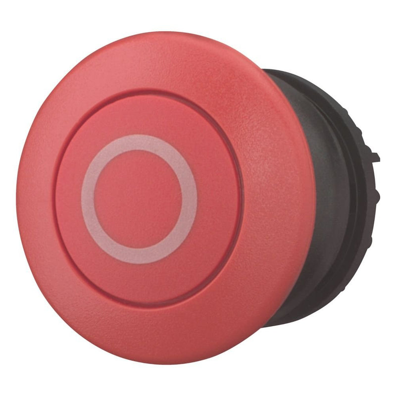 Eaton - Frontelement für Pilztaster Pilzdrucktaste M22S-DP-R-X0 rot,beschriftet − 5 Stück