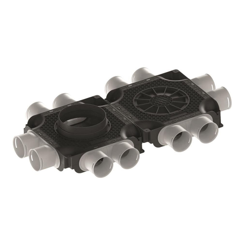 Maico - Luftverteilkasten Luftverteiler doppelt MA-FDV12-75 12 Anschlüsse DN 75