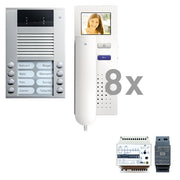 TCS Tür Control - Türsprech-Set Videosprechanlagens. color PVE1580-0010 8 WE, mit Hörer