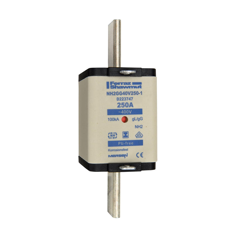 Mersen - Messersicherung Sicherungseinsatz NH gG NH2GG40V250-1 Gr.2 250A SGL KM − 3 Stück