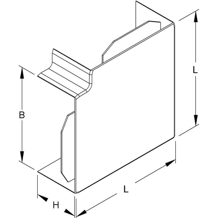 HKL - Flachwinkel für Leitungführungskanal Flachwinkel cws W60130.6 − 2 Stück
