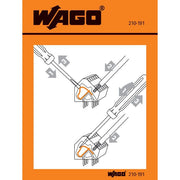 WAGO - Warn-/Hinweisschild Handhabungsaufkleber 210-191 − 100 Stück