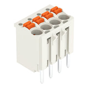 WAGO - Leiterplattensteckverbinder 1-Leiter-THT-Federleiste 2091-1174 CAGE CLAMP,lichtgrau − 200 Stück