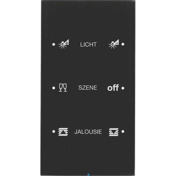 Berker - Bussystem-Tastsensor Touch-Sensor 3fach 75143155 Glas schwarz