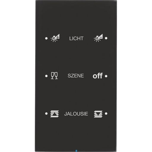 Berker - Bussystem-Tastsensor Touch-Sensor 3fach 75143155 Glas schwarz