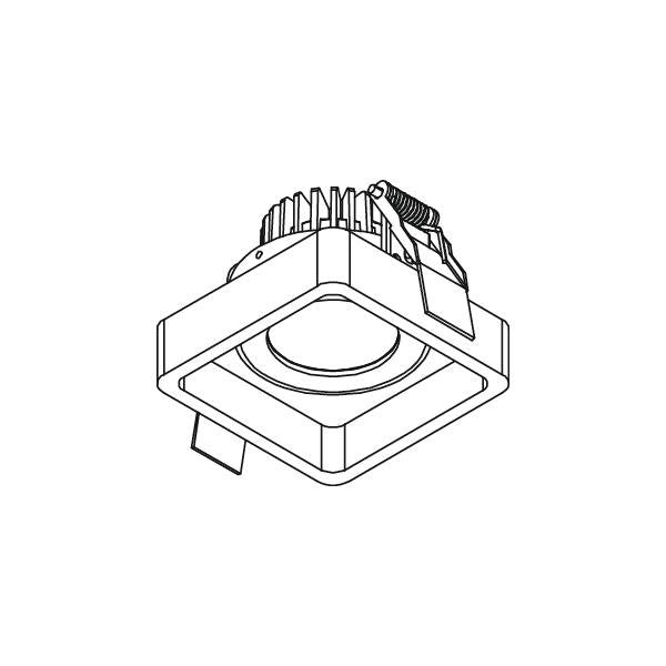 Brumberg Leuchten - Downlight/Strahler/Flutlicht LED-Einbaustrahler 13027173 350mA 2700K st.-ws
