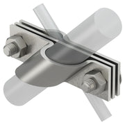 OBO Bettermann - Anschlussklemme für Stab-/Tiefenerder Anschlussschelle 2760 25 V4A 25mm − 5 Stück