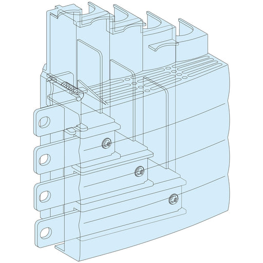 Schneider Electric - Komponente für den Ausbau (Schaltschrank) PrismaSeT-P, Einspeisebloc LVS04066 k, ComPacT NSX100-25
