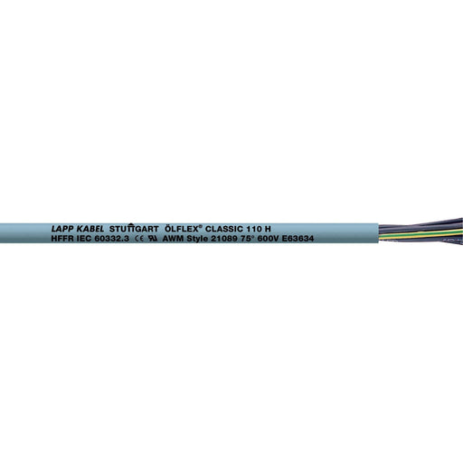 Lapp Kabel&Leitung - Energiekabel < 1 kV, für ortsveränderlichen Einsatz ÖLFLEX CLASSIC 110 H 5G2,5 10019947/50 − 50 Meter