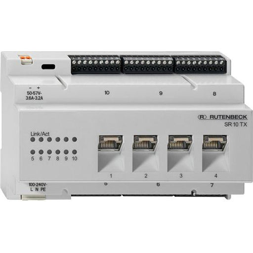 Rutenbeck - Netzwerk Switch Gigabit-Switch SR 10TX GB PoE für REG Montage − 1 Stück by Rutenbeck
