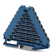 Phoenix Contact - Durchgangs-Reihenklemme Rangierverteiler PTRV 8 BU/BU 0,14-2,5qmm, 2-polig − 10 Stück