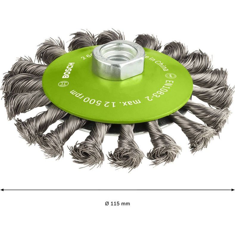 Bosch - Rotierende Drahtbürste PRO Stainless Steel heavy 2608622109 Kegelbürste 115 x