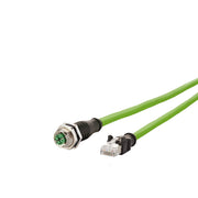 Metz Connect - Patchkabel Kupfer Industrie Verbindungsleitung M12 142M2X25400 40m 8pol. X-kodiert − 4 Stück