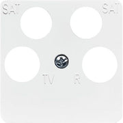 Busch-Jaeger - Einsatz/Abdeckung für Kommunikationstechnik Zentralscheibe aws 1743/10-04-214 Antenne, 4-fach