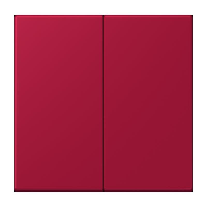 Jung - Abdeckung/Bedienelement für Installationsschalterprogramme Wippe für Taster 2fach LC 102 229 rouge carmin