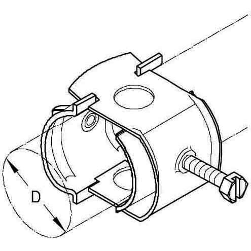PohlCon (Puk) - (Puk) - Befestigungsschelle für Kabel/Rohre Kabelschelle 52 W