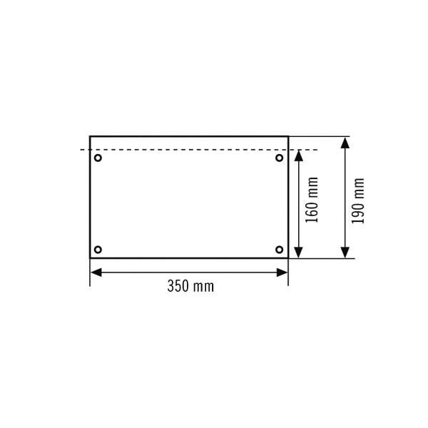 ESYLUX - Piktogramm für Not-/Hinweisleuchte Piktogrammscheibe 1-seitig SLX32DIS #EN10079009 PR