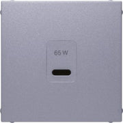Berker - Einsatz/Abdeckung für Kommunikationstechnik Zentralplatte 48601404 USB B.x, alu m