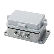 Walther Werke - Gehäuse für Rechtecksteckverbinder Anbaugehäuse B10 714210 29mm QVN m.Klappdeck