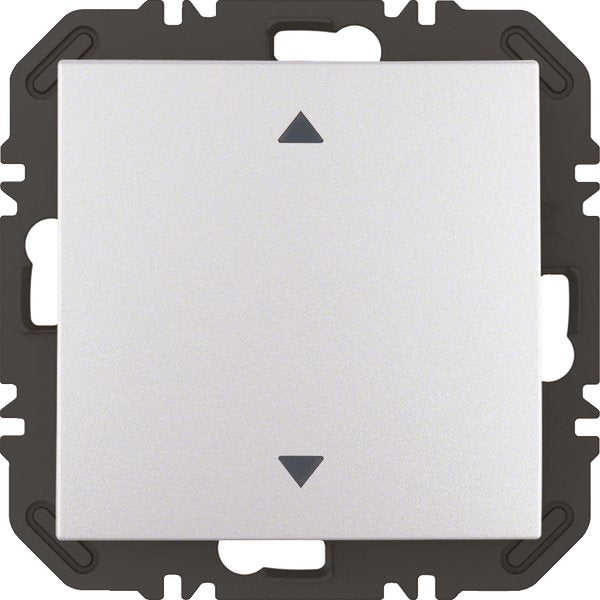 Berker - Bussystem-Hand-/Wandsender Modul m Wippe 1f 24118204 Aufdr B.x alu m