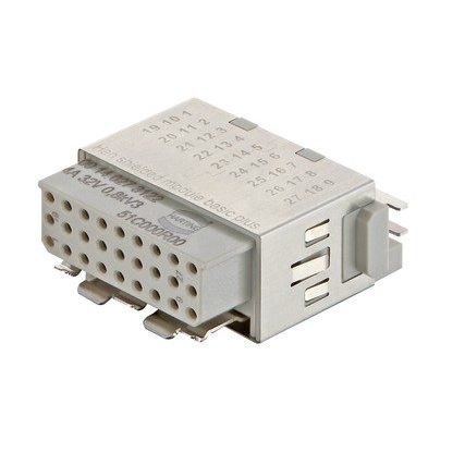 Harting - Kontakteinsatz für Rechtecksteckverbinder Buchse 09140273122 − 2 Stück