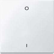 Merten - Abdeckung/Bedienelement für Installationsschalterprogramme Wippe Kennz.0/1 pws 433219 f.Wippscha.Einsatz