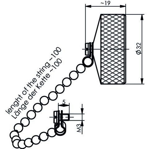 Telegärtner - Schutzkappe für Industriesteckverbinder 7-16-Abdeckkappe 100021286 f. Buchse B07